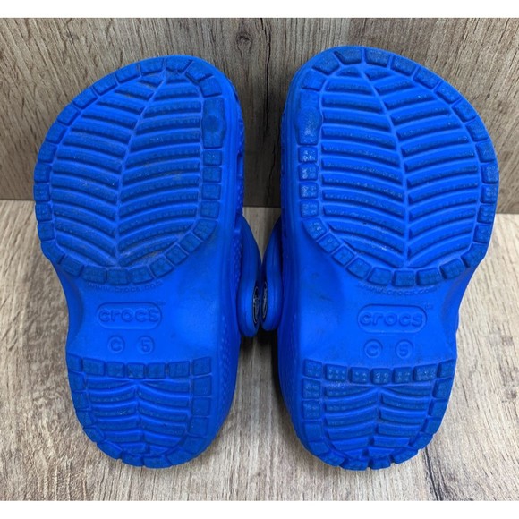 Crocs Kids Classic Clogs Blue Sz C 5 Slip-On Waterproof Shoes Slip On - Picture 12 of 15